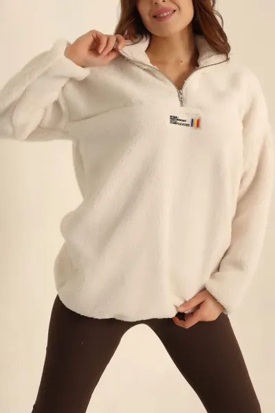 Yarım Fermuarlı Wellsoft Yumoş Sweat 226072