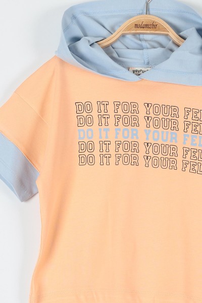 Yavru Ağzı (9-12 Yaş) Do It For Your Self Baskılı Kız Çocuk Takım 180989
