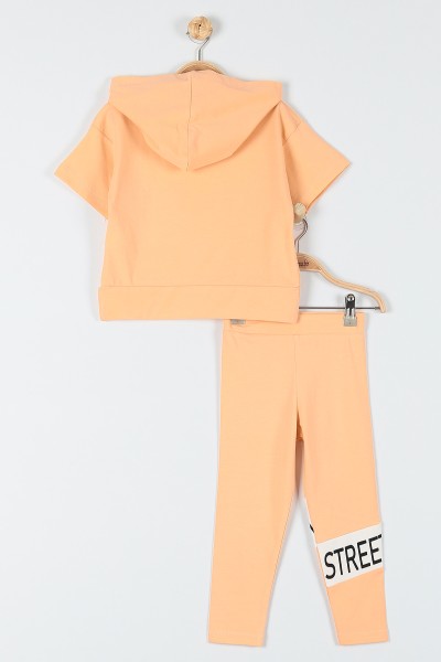 Yavru Ağzı (9-12 Yaş) Street Wear Baskılı Kız Çocuk Takım 180954