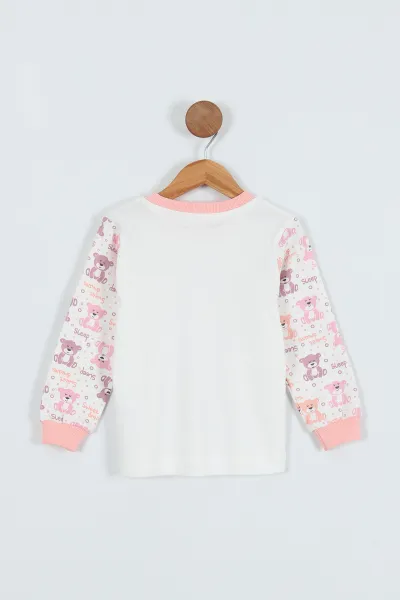 Yavruağzı (1-9 Yaş) Baskılı Kız Çocuk Sweat 275787
