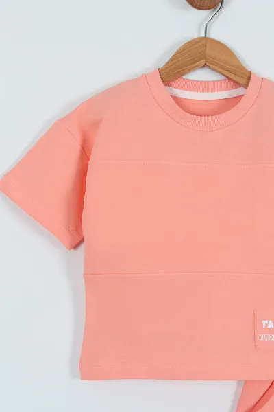 Yavruağzı (2-5 Yaş) Fashion Arma Detay Kız Çocuk Takım 265676