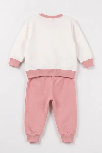Yavruağzı (3-24 Ay) Love Baskılı   Kız Bebek Mevsimlik Takım 472760