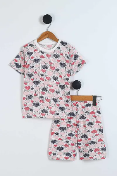 yavruagzi-4-12-yas-kalp-desenli-kisa-kol-ve-sortlu-yazlik-kiz-cocuk-pijama-takim-341042