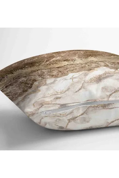 Vizon 43x43 Dijital Baskılı Fermuarlı Modern Kırlent Kılıfı 252256