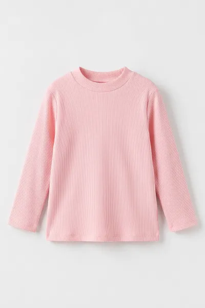 Yavruağzı (5-12 Yaş) Yarım Balıkçı Yaka Kaşkorse  Çocuk Body Sweatshirt 495420