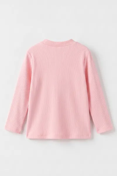 Yavruağzı (5-12 Yaş) Yarım Balıkçı Yaka Kaşkorse  Çocuk Body Sweatshirt 495420