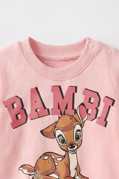 Yavruağzı (6-24 Ay) Karakter Baskılı Taytlı Kız Bebek Takım 472644