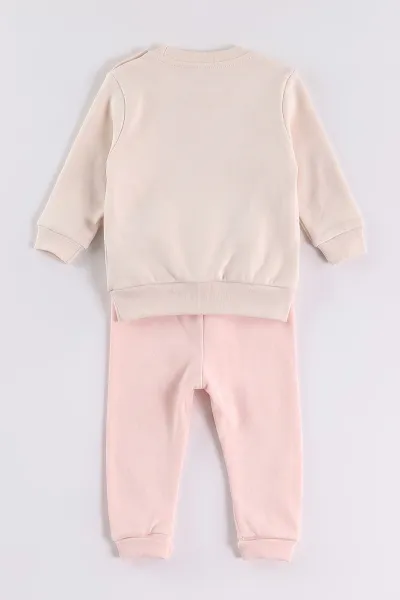 Yavruağzı (6-24 Ay) Süzene Bunny Nakışlı Kız Bebek 2'li Takım 472860
