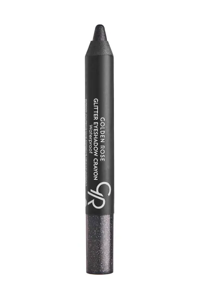 Golden Rose Glitter Eyeshadow Crayon Waterproof Göz Farı No:55 Midnight Black 283992