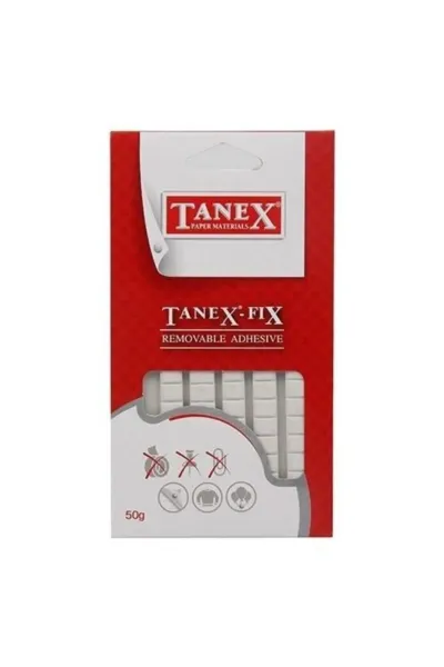 Tanex Fix Sökülebilir Hamur Yapıştırıcı 50 gram Mix Color 279270