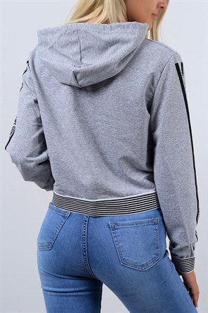 Yazı Detay Kapşonlu Sweat 3716B