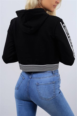 Yazı Detay Kapşonlu Sweat 3718B