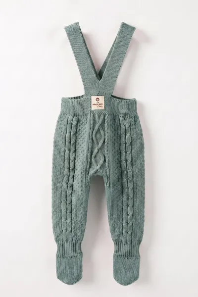 yesil-0-12-ay-orgulu-ayakli-unisex-bebek-triko-salopet-474322