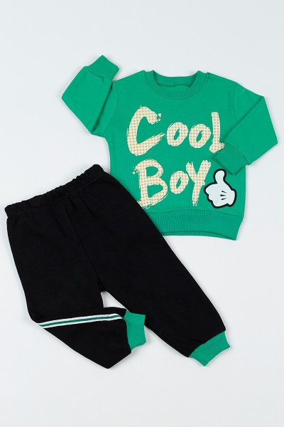 Yeşil (0-3)Cool Baskılı Erkek Çocuk Takım 91922