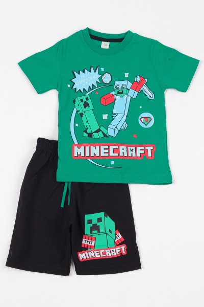 yesil-1-10-yas-minecraft-baskili-erkek-cocuk-sortlu-takim-109075