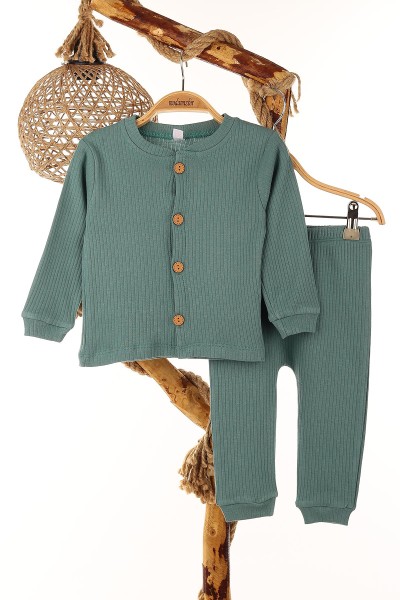 yesil-1-3-yas-dugmeli-erkek-cocuk-pijama-takim-150832