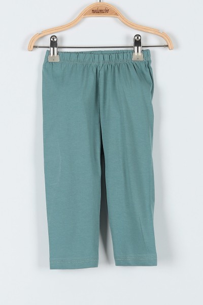 Yeşil (1-3 Yaş) Köpek Everest Baskılı Kız Bebe Pijama Takım 181860