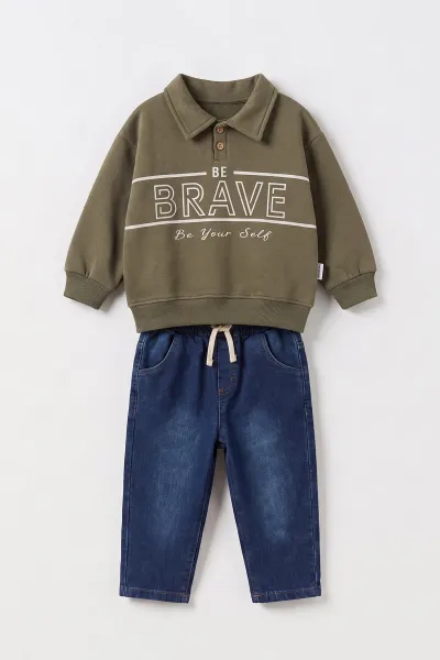 yesil-1-5-yas-brave-baskili-yaka-patli-3-ip-sardonlu-sweatli-kot-pantolonlu-erkek-cocuk-kislik-takim-496205