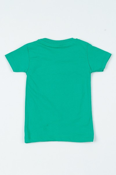 Yeşil (1-6 Yaş) Dinazor Baskılı Erkek Çocuk Tişört 108287