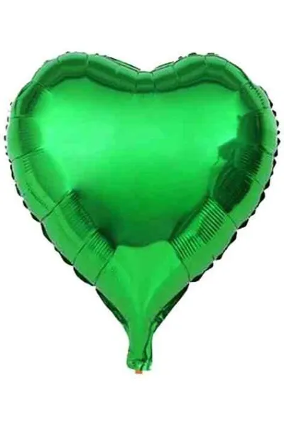 Yeşil 18 İnç Kalp Tekli Folyo Balon 302802