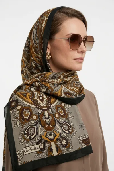 Yeşil 180x70 Cm Our Fashion Dijital Baskılı Desenli Soft Şal 488577