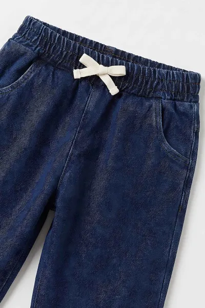 Yeşil (2-5 Yaş)Yakalı Düğmeli Kot Pantolonlu Erkek Çocuk Takım 494243
