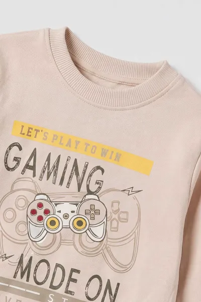 Yeşil (2-6 Yaş) Gaming Baskılı 2 İp Erkek Çocuk Mevsimlik Takım 483963