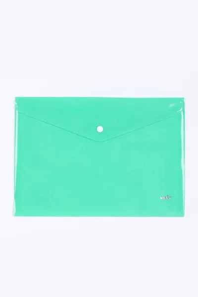 Yeşil 23x32 Cm Soft Şeffaf Çıtçıtlı Dosya 387436