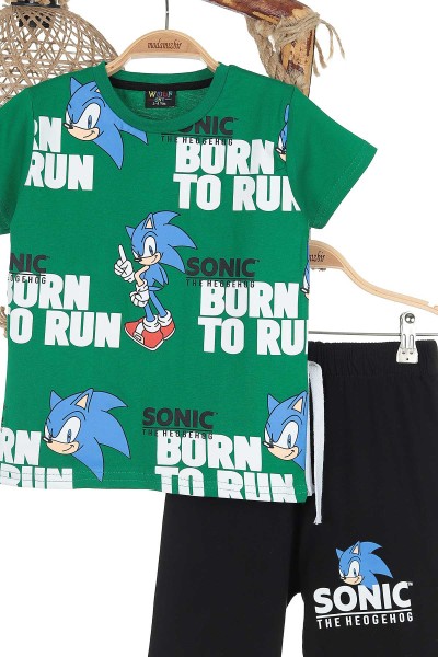 Yeşil (3-10 Yaş) Born To Run Baskılı Erkek Çocuk Takım 171046