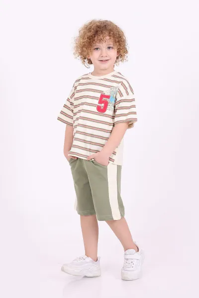 yesil-3-6-yas-5-baskili-desenli-sortlu-penye-erkek-cocuk-yazlik-takim-347441
