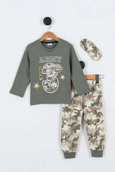 yesil-3-6-yas-kamuflaj-desenli-goz-bandi-detayli-erkek-cocuk-pijama-takim-334656