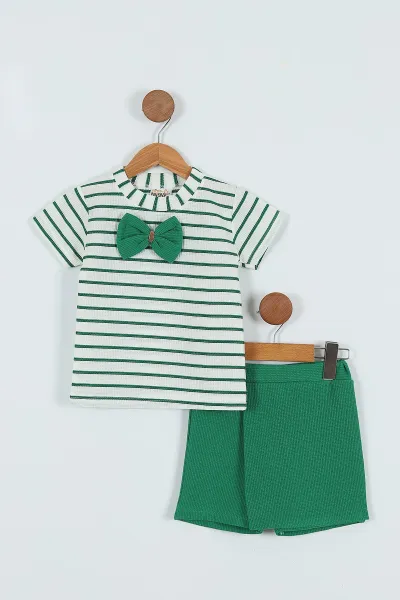yesil-3-7-yas-cizgili-fiyonklu-sort-etekli-kiz-cocuk-takim-271325