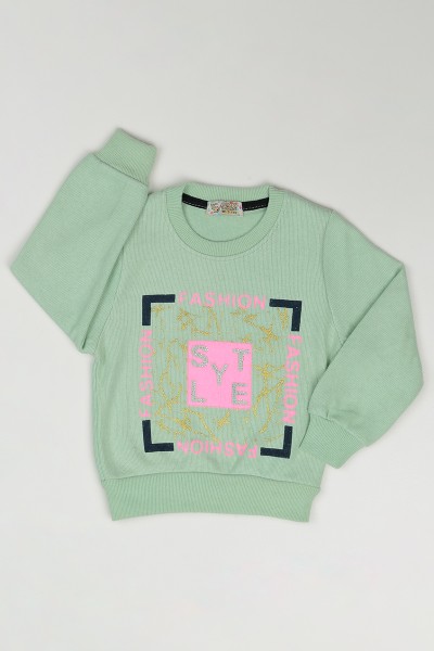 yesil-3-7-yas-fashion-baskili-kiz-cocuk-sweatshirt-84804
