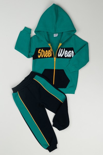 yesil-3-7-yas-street-wear-baskili-erkek-cocuk-takim-85005