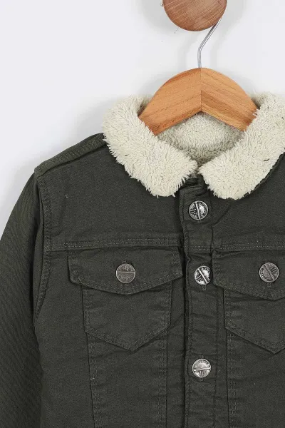 Yeşil (3-7 Yaş) Welsoftlu Erkek Çocuk Ceket 304488