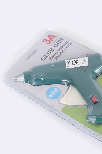 Yeşil 3A 40W Anahtarlı Elektrikli Sıcak Silikon Tabancası 384700