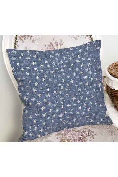 İndigo43x43 Dijital Baskılı Fermuarlı Modern Kırlent Kılıfı 272870