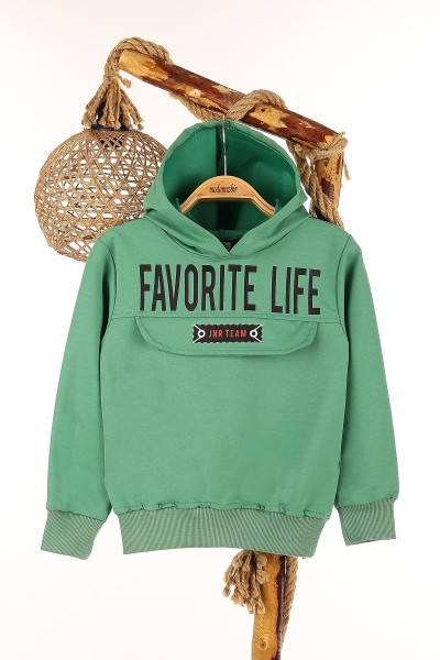 yesil-5-8-yas-favorite-life-kapsonlu-erkek-cocuk-sweat-148958