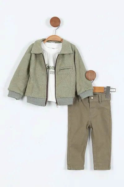 yesil-6-24-ay-baskili-bodyli-triko-ceketli-gabardin-pantolonlu-erkek-bebek-3lu-takim-408450
