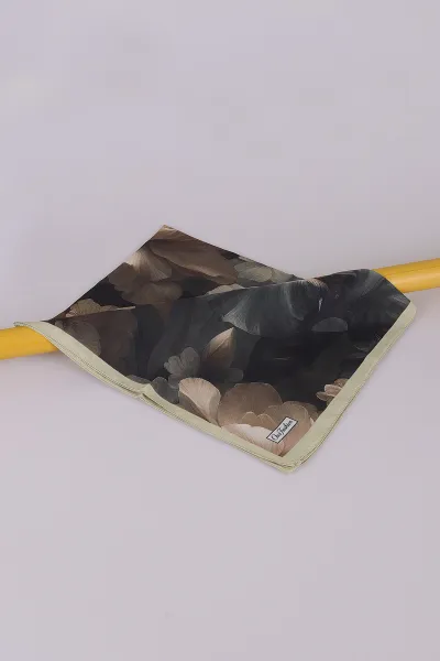 Yeşil 75*180 Cm Çiçek Baskılı Dijital Soft Tülbent Şal 469444