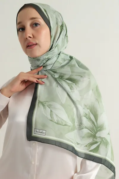 Yeşil 75x180 Cm Our Fashion Dijital Baskılı Desenli Nova Şal 396790