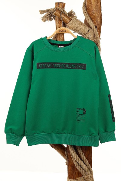 yesil-9-12-yas-mestar-baskili-erkek-cocuk-sweat-154290
