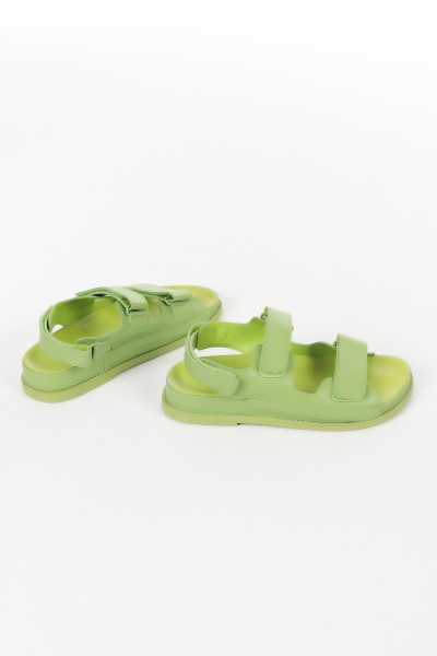 Yeşil Bantlı Kadın Sandalet 120596