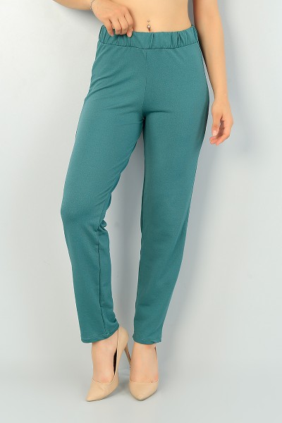 Yeşil Beli Lastikli Yeni Sezon Pantolon 67992