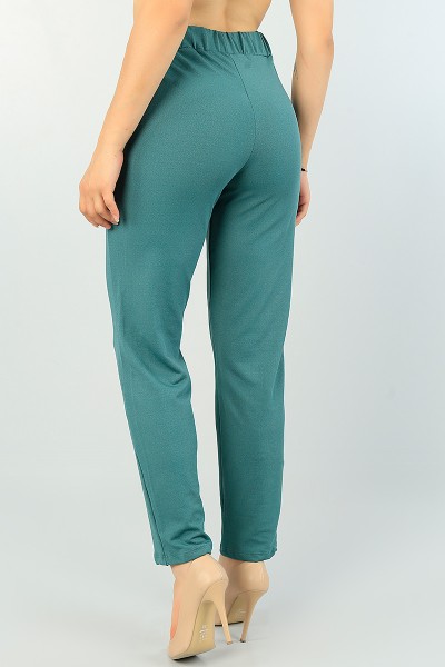Yeşil Beli Lastikli Yeni Sezon Pantolon 67992