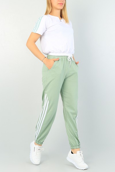 yesil-beyaz-seritli-bayan-ikili-takim-67181