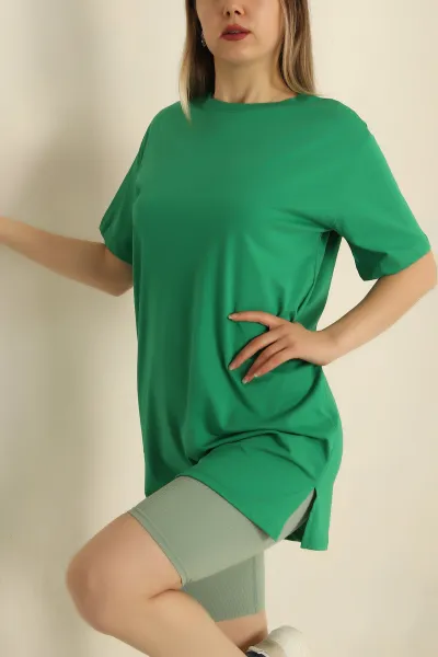 yesil-bisiklet-yaka-oversize-tisort-266295