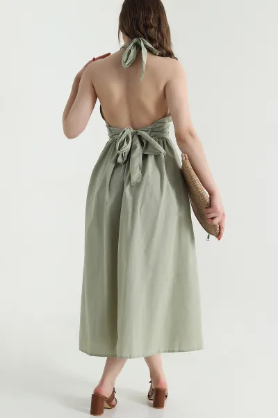 yesil-boyundan-baglamali-poplin-kadin-elbise-467921
