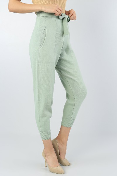 yesil-cepli-baglamali-bayan-triko-pantolon-55839