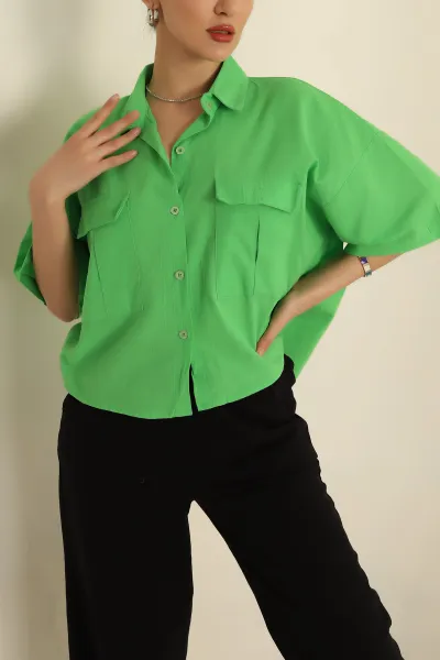 yesil-cift-cep-keten-gomlek-259693